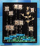 Wiese,Bach und Pusteblumen 95 x 85 cm